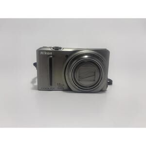 Nikon Coolpix S9050 15.5× Zoom Compact Digital Camera BROKEN TESTED LENS ERROR